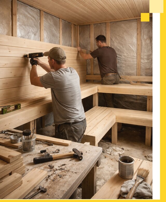 Профессиональная отделка бань и саун под ключ в Добрянке