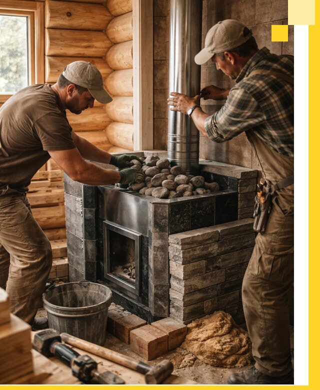 Строительство и отделка русских бань под ключ в Добрянке