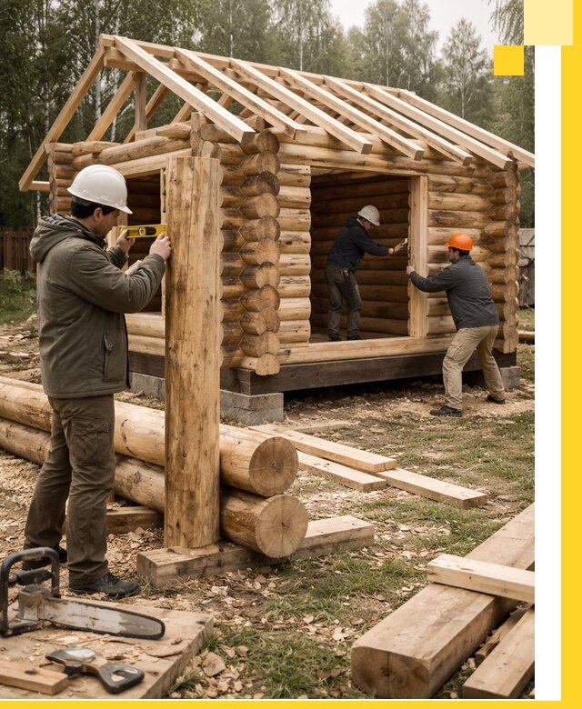 Строительство бань для дачи под ключ в Добрянке с доставкой и монтажом