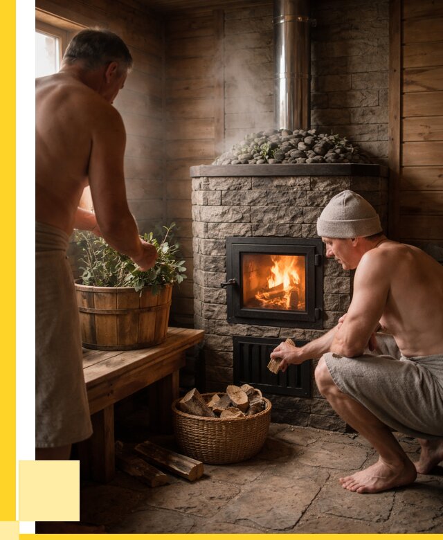 Банные печи под ключ в Добрянке от 45459 р. | ЭриданДбр кирпичная