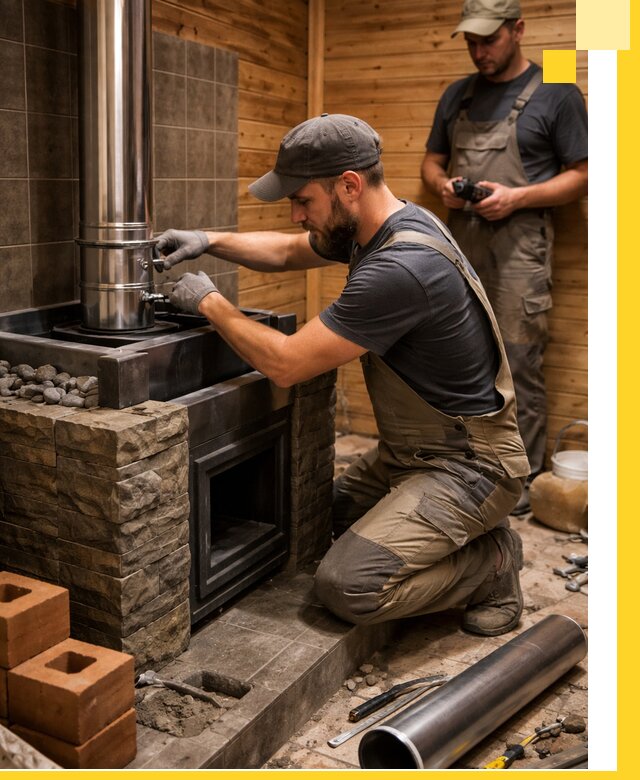 Изготовление и установка банных печей под ключ в Добрянке