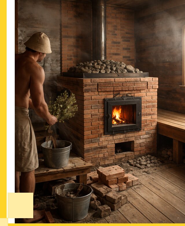 Кирпичные банные печи в Добрянке от 90918 р. | ЭриданДбр