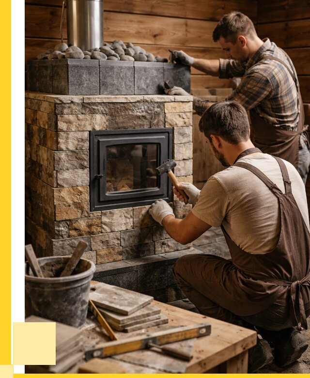 Облицовка банной печи в Добрянке от 15153 р. | ЭриданДбр