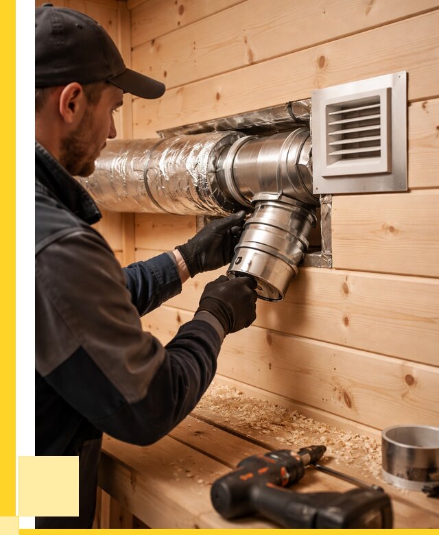 Монтаж вентиляции бани в Добрянке от 12122 р. | ЭриданДбр