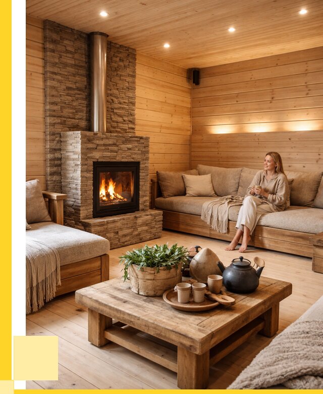 Проект бани с комнатой отдыха в Добрянке от 35357 р. | ЭриданДбр