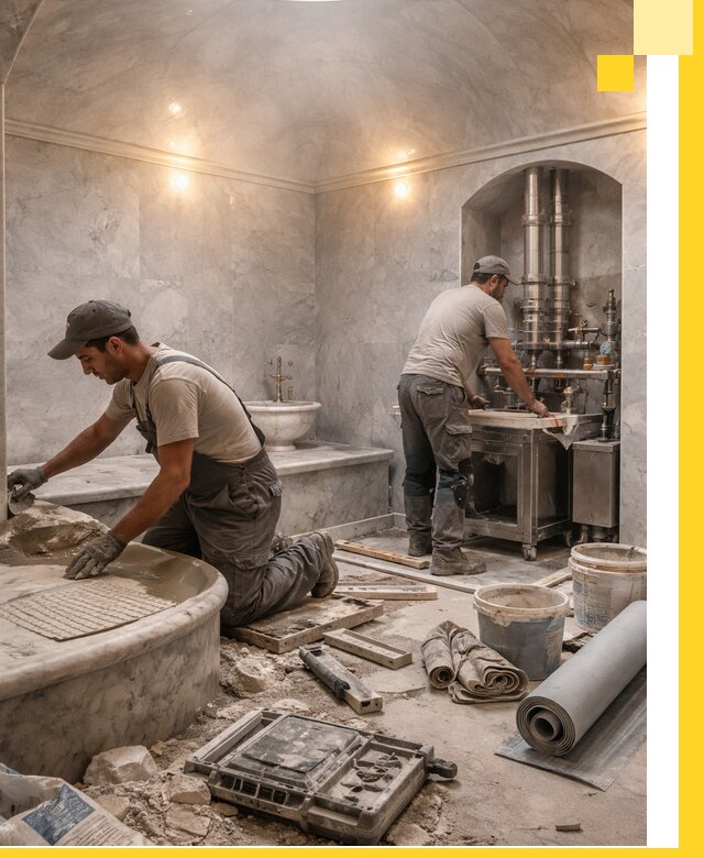 Строительство турецких бань хаммам под ключ в Добрянке