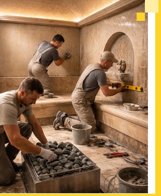 Проектирование и строительство хамама и сауны в Добрянке