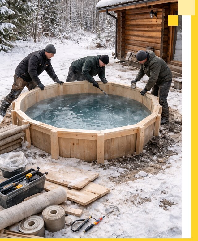 Изготовление и установка ледяных купелей под ключ в Добрянке